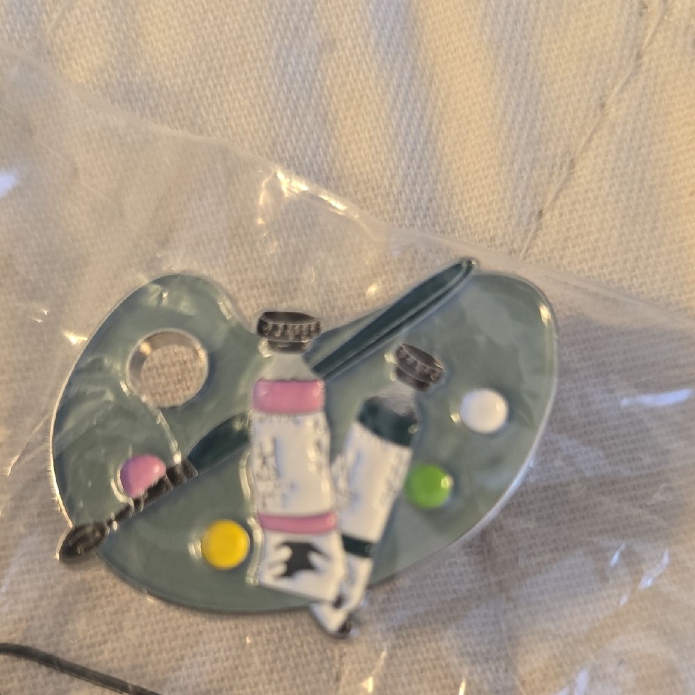 Colorful Artist Palette Enamel Pin